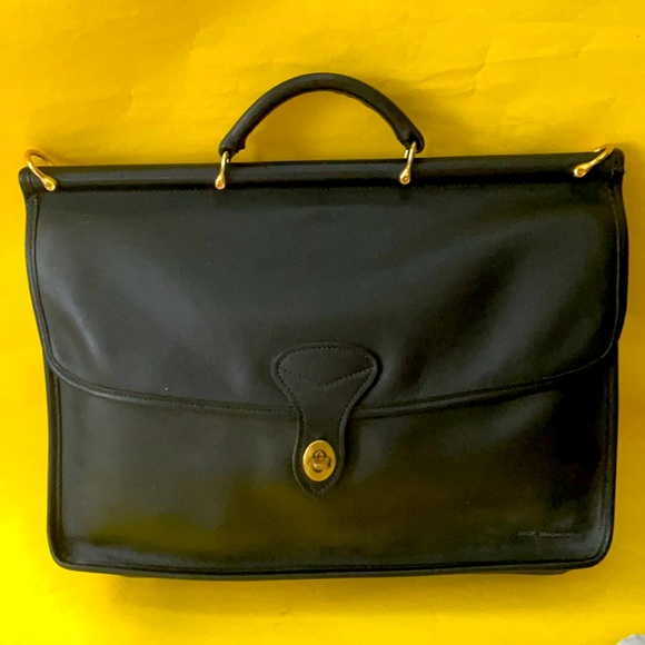 Jack Bags New Vintage Black Jack Leather Laptop Bag